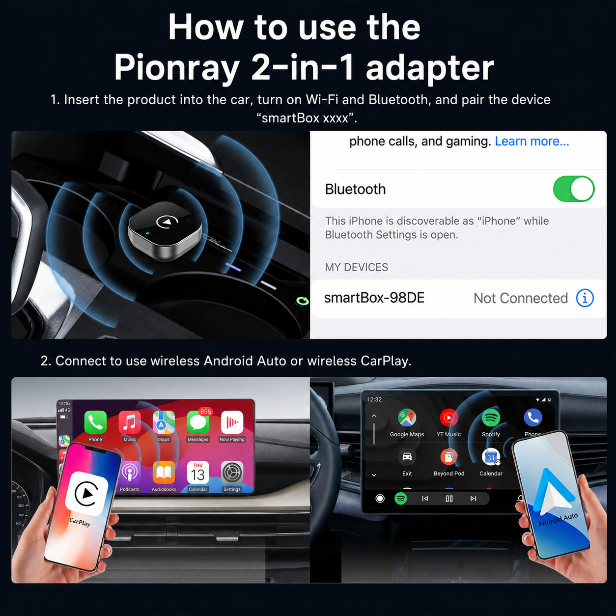 Wireless CarPlay & Android Auto Box